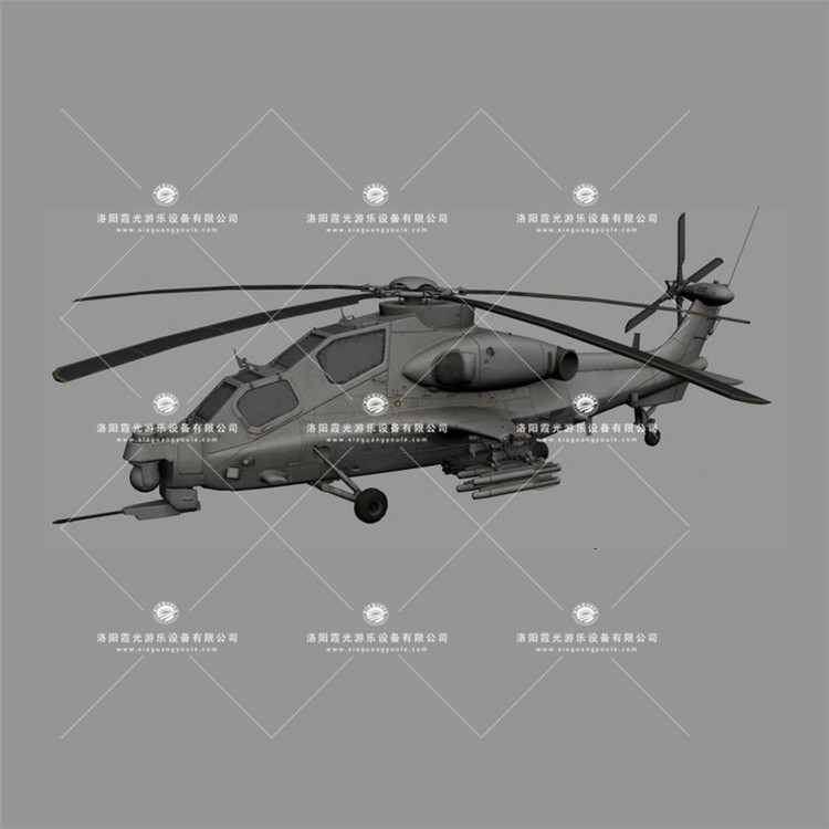 秀屿武装直升机3D模型
